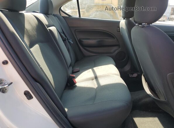 ML32F3FJ4LHF12574 2020 MITSUBISHI MIRAGE White უკანა სავარძლების ხედი