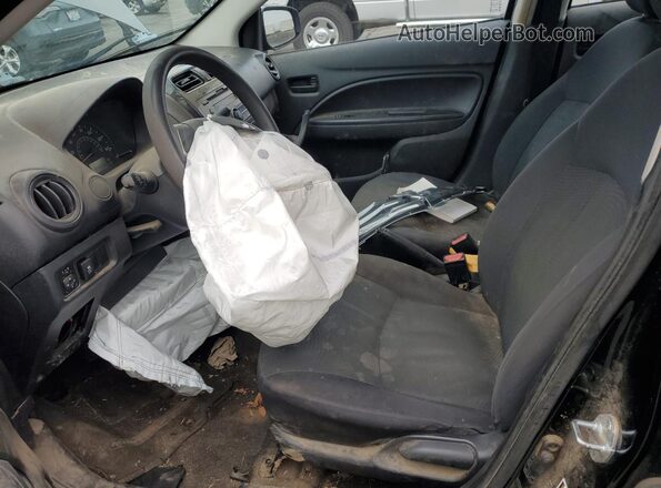 ML32F3FJ5HH002660 2017 MITSUBISHI MIRAGE Black წინა სალონის ხედი