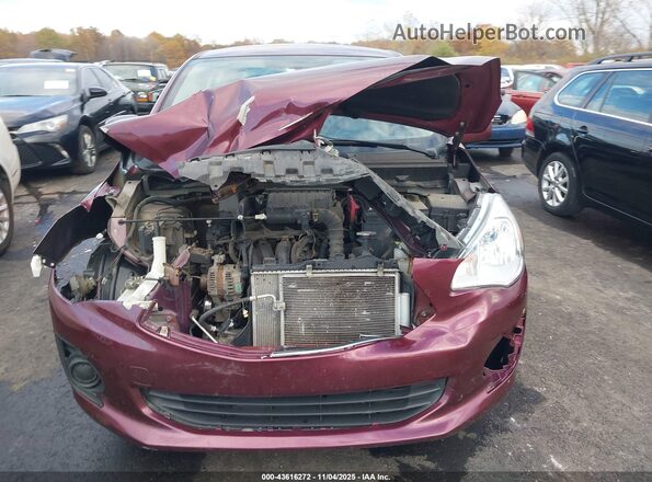 ML32F3FJ5JHF08322 2018 MITSUBISHI MIRAGE G4 Burgundy Սալոնի հետևի տեսք