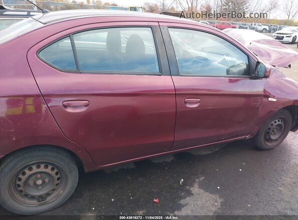 ML32F3FJ5JHF08322 2018 MITSUBISHI MIRAGE G4 Burgundy Սալոնի 360 աստիճան տեսք