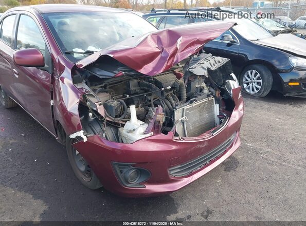 ML32F3FJ5JHF08322 2018 MITSUBISHI MIRAGE G4 Burgundy Դիմացի տեսք