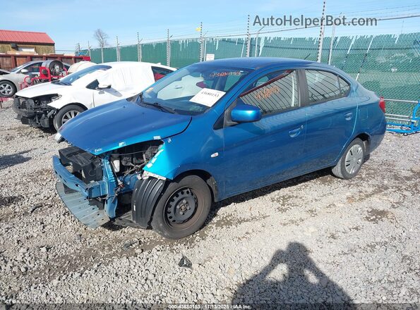 ML32F3FJ6HHF11868 2017 MITSUBISHI MIRAGE G4 Blue Передня ліва чверть