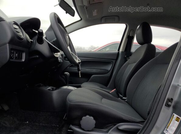 ML32F3FJ6LHF01673 2020 MITSUBISHI MIRAGE Gray Вид салону спереду