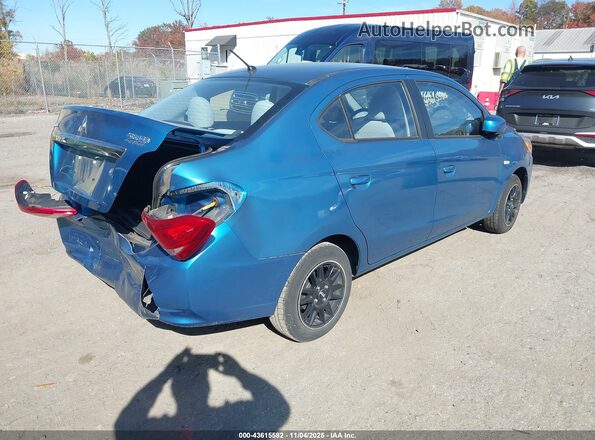 ML32F3FJ9HH004234 2017 MITSUBISHI MIRAGE G4 Blue Задня права чверть