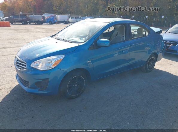 ML32F3FJ9HH004234 2017 MITSUBISHI MIRAGE G4 Blue Передня ліва чверть