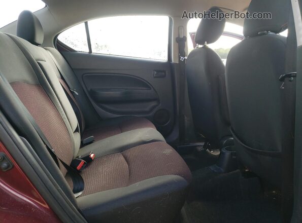 ML32F4FJ3LHF01975 2020 MITSUBISHI MIRAGE Burgundy Вид задніх сидінь