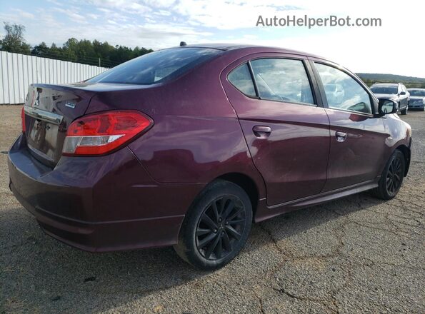 ML32F4FJ3LHF01975 2020 MITSUBISHI MIRAGE Burgundy Задня права чверть