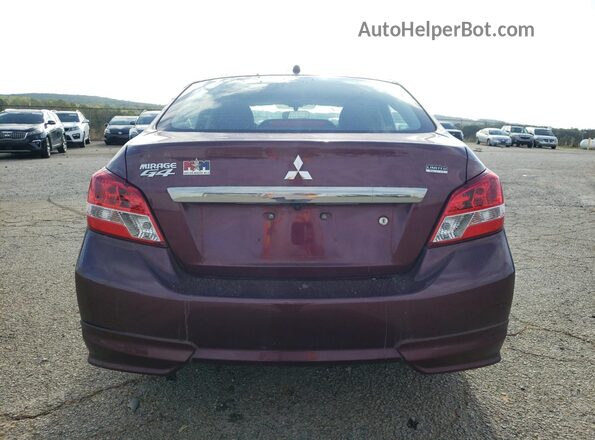 ML32F4FJ3LHF01975 2020 MITSUBISHI MIRAGE Burgundy Вид ззаду