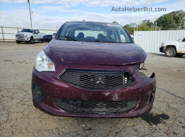 ML32F4FJ3LHF01975 2020 MITSUBISHI MIRAGE Burgundy Вид спереду