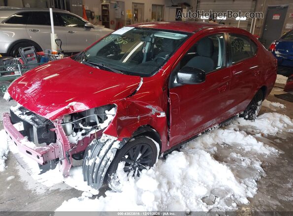 ML32F4FJ5LHF05963 2020 MITSUBISHI MIRAGE G4 Red Առջևի ձախ երեք քառորդ տեսարան