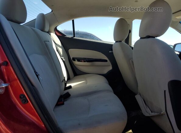 ML32F4FJXKHF01972 2019 MITSUBISHI MIRAGE Red Հետևի նստատեղերի տեսք