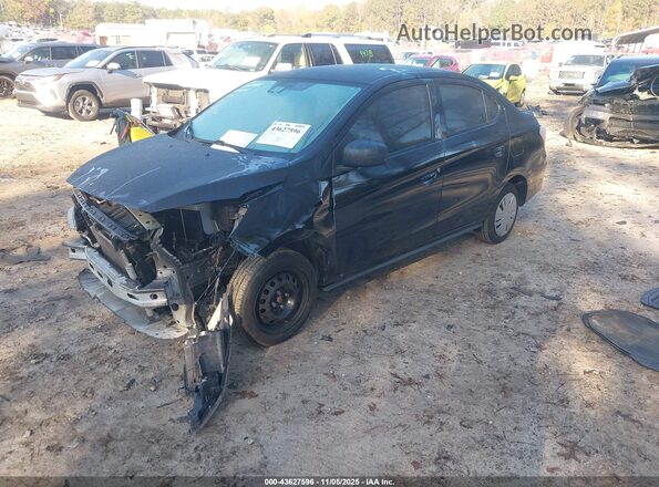 ML32FUFJ0MHF02115 2021 MITSUBISHI MIRAGE G4 Black წინა მარცხენა ხედი სამი მეოთხედიდან