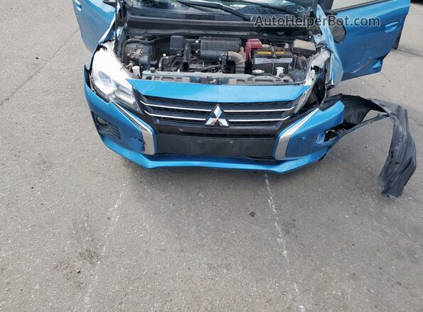 ML32FVFJ1NHF07914 2022 MITSUBISHI MIRAGE Blue Սալոնի հետևի տեսք