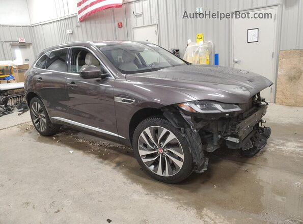 SADCJ2EU5MA676563 2021 JAGUAR F-PACE Серый Передняя правая четверть