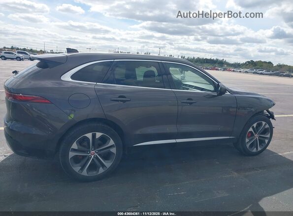 SADCJ2EX1MA684539 2021 JAGUAR F-PACE Gray Панорамний вид салону 360°