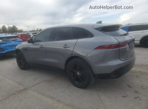 SADCJ2EX1MA687845 2021 JAGUAR F-PACE Gray Trasero izquierdo