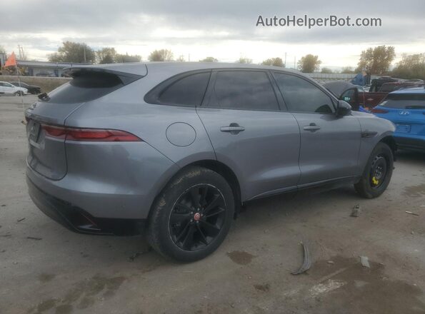 SADCJ2EX1MA687845 2021 JAGUAR F-PACE Gray Trasero derecho