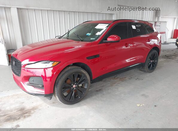 SADCJ2EX1PA711243 2023 JAGUAR F-PACE Красный Передняя левая четверть