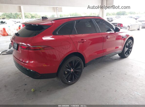 SADCJ2EX1PA711243 2023 JAGUAR F-PACE Красный Задняя правая четверть