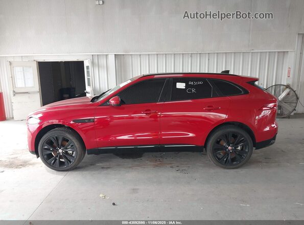 SADCJ2EX1PA711243 2023 JAGUAR F-PACE Красный Панорамный вид салона 360°