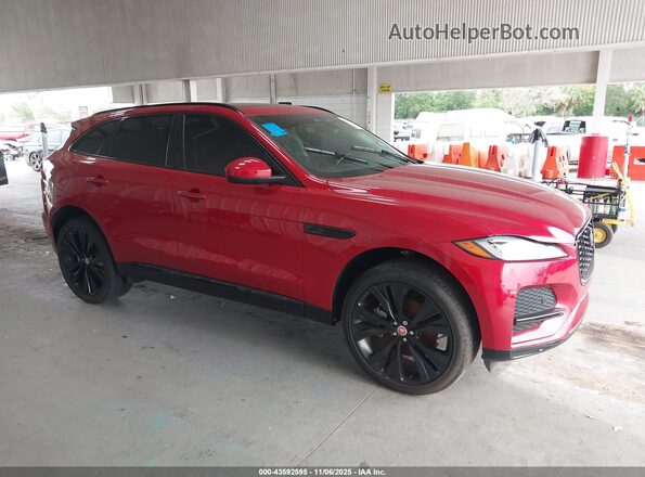 SADCJ2EX1PA711243 2023 JAGUAR F-PACE Красный Вид задней части салона