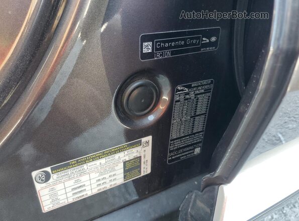 SADCJ2EX6MA671236 2021 JAGUAR F-PACE Серый Вид наклейки с VIN-кодом