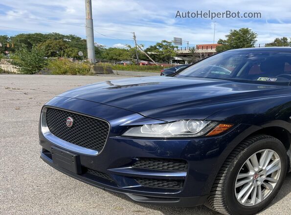 SADCK2FX1KA358328 2019 JAGUAR F-PACE Dark Blue Vista tres cuartos delantera izquierda