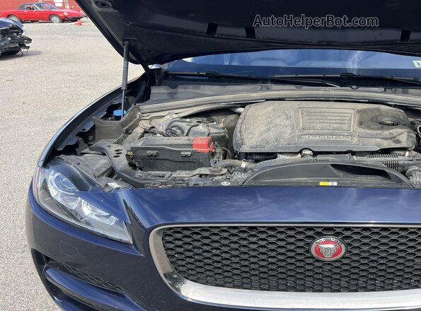 SADCK2FX1KA358328 2019 JAGUAR F-PACE Dark Blue Vista del compartimento del motor