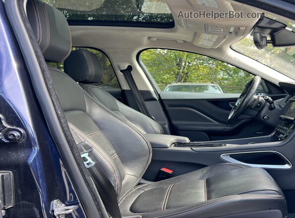 SADCK2FX1KA358328 2019 JAGUAR F-PACE Dark Blue Vista interior delantera