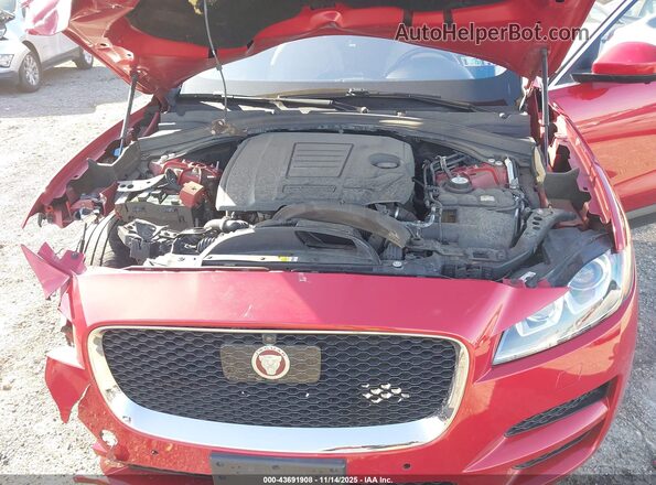 SADCK2FX7LA645318 2020 JAGUAR F-PACE Red Вид ззаду