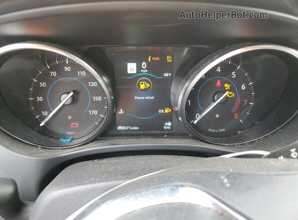 SADCK2GX1LA638007 2020 JAGUAR F-PACE Silver Вид щитка приладів
