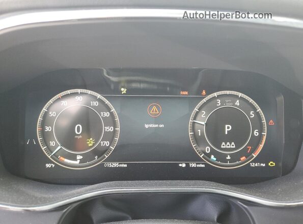 SADCT2EX0SA744382 2025 JAGUAR F-PACE Black Սարքավորումների վահանակի տեսք