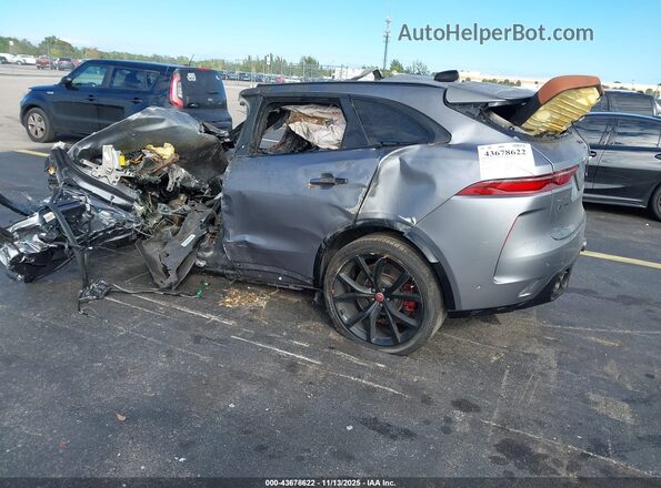SADCZ2EE0NA690678 2022 JAGUAR F-PACE Gray Rear left