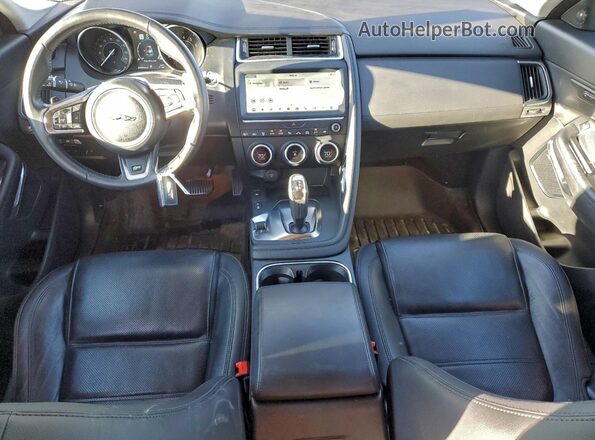 SADFJ2FX6K1Z66085 2019 JAGUAR E-PACE Silver წინა პანელის ხედი