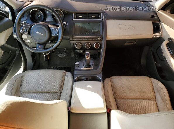 SADFJ2FX8K1Z38191 2019 JAGUAR E-PACE White Առջևի վահանակի տեսք
