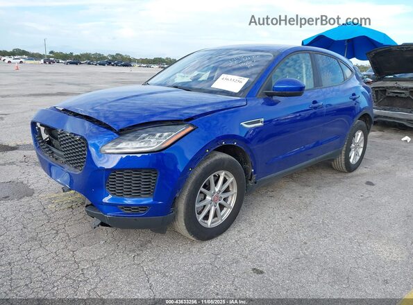 SADFK2FX5K1Z63496 2019 JAGUAR E-PACE Blue Передня ліва чверть