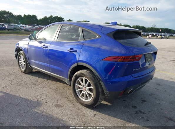 SADFK2FX5K1Z63496 2019 JAGUAR E-PACE Blue Задня ліва чверть