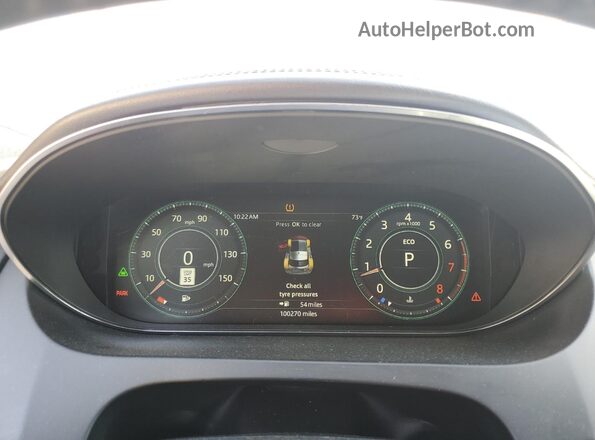 SADFP2FX2J1Z15437 2018 JAGUAR E-PACE White Instrument cluster view