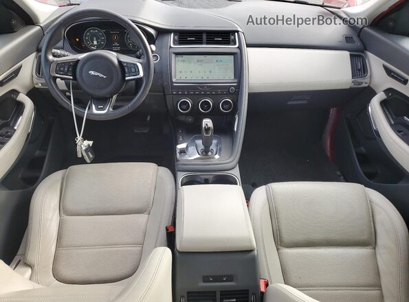 SADFP2FX8K1Z43566 2019 JAGUAR E-PACE Red Vista del salpicadero
