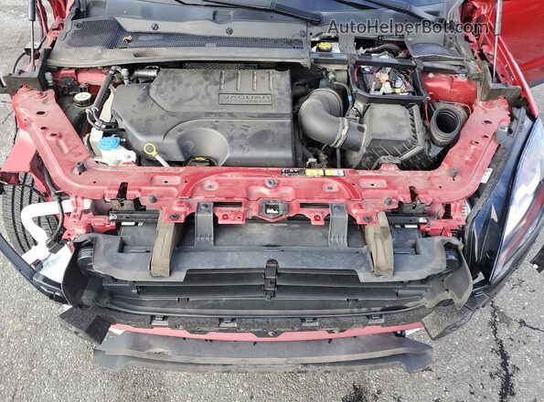 SADFP2FX8K1Z43566 2019 JAGUAR E-PACE Red Vista del compartimento del motor