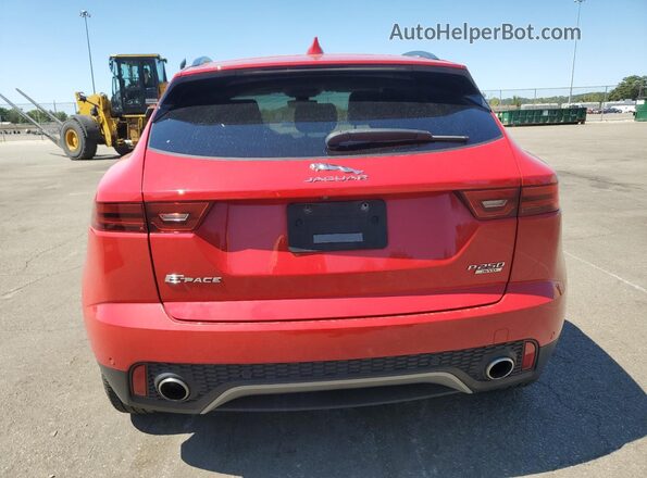 SADFP2FX8K1Z47696 2019 JAGUAR E-PACE Red Вид ззаду
