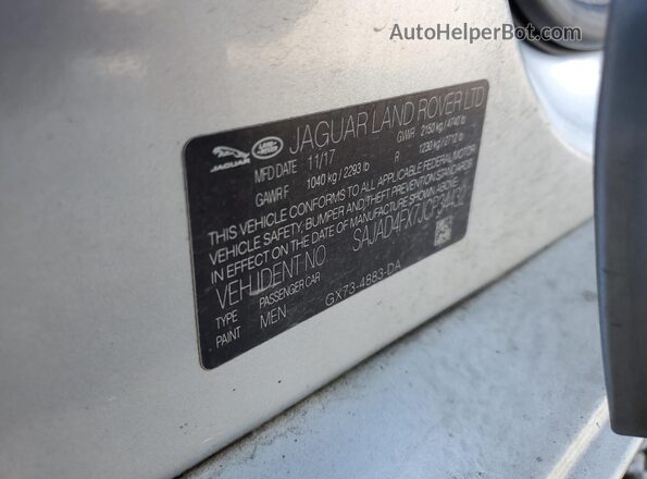 SAJAD4FX7JCP34432 2018 JAGUAR XF Silver Շարժիչի բաժամունքի տեսք