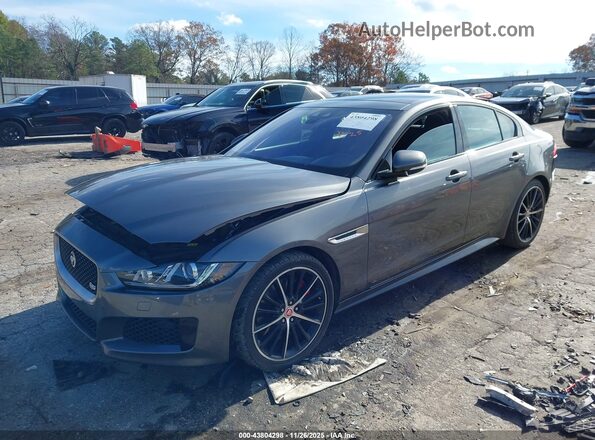 SAJAM4FV6JCP18205 2018 JAGUAR XF Gray Przód lewy