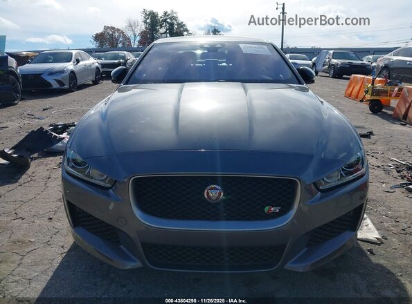 SAJAM4FV6JCP18205 2018 JAGUAR XF Gray Widok zestawu wskaźników