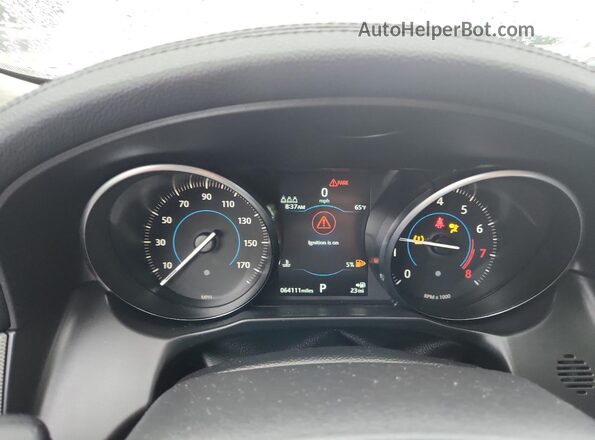 SAJBD4FX7LCY84676 2020 JAGUAR XF White Vista del cuadro de instrumentos