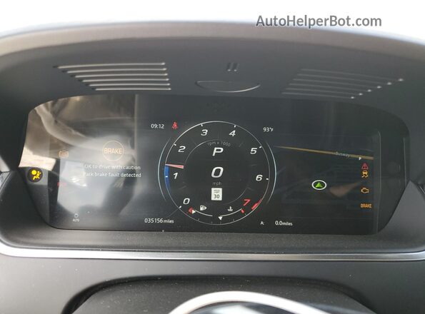 SAJD51FE2MCK69621 2021 JAGUAR F-TYPE White Vista del cuadro de instrumentos