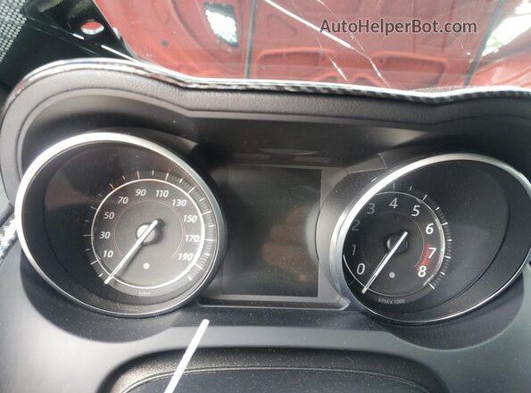 SAJD81FV5JCK48300 2018 JAGUAR F-TYPE Red ხელსაწყოთა პანელის ხედი