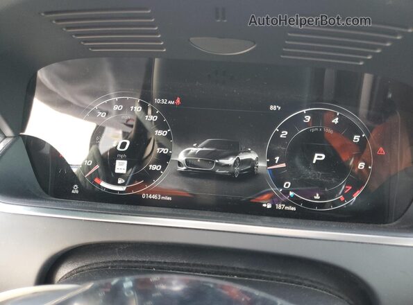 SAJDD5GX1MCK75324 2021 JAGUAR F-TYPE White ხელსაწყოთა პანელის ხედი