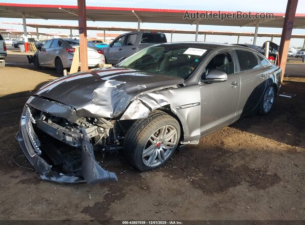 SAJWJ2GD0H8W07980 2017 JAGUAR XJ Gray Առջևի ձախ երեք քառորդ տեսարան