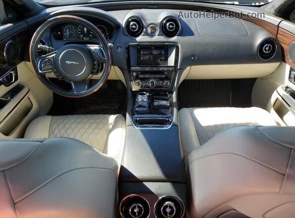 SAJWJ2GD7H8W09418 2017 JAGUAR XJL Black Вид панелі приладів